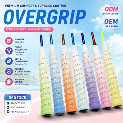 Premium Overgrip Tape PU Non-Slip Durable Comfortable for Tennis Pickleball Badminton Multiple Colors Gradient Design