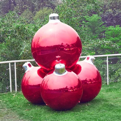 Lanhe Golden Inflatable PVC 50cm Reusable Big Bubble Mirror Ball Balloon for Holiday Stage Hanging Floating Decoration