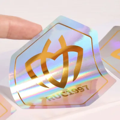 Freely Custom Waterproof Clear Vinyl Cute UV Spot Logo Printing Glossy Adhesive Label Sticker