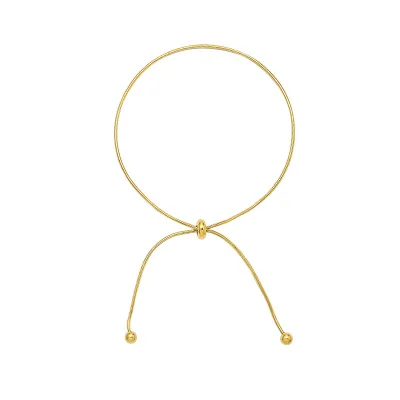Unique Style Adjustable Gold Plated Minimalist Stainless Steel Anklet