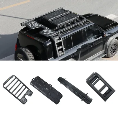 For Leopard 5 Roof Luggage Rack Platform Side Ladder Tool Box Decorative Luggage Basket Complete Exterior Modification Kit With