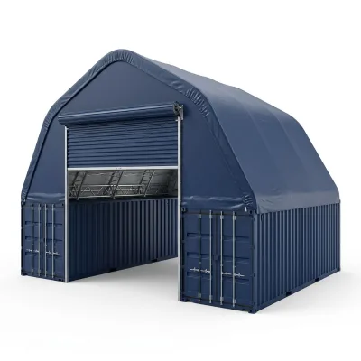 Customized Wind Rated Fireproof Portable Durable A-Frame Container Shelter for Industrial Workshop Storage