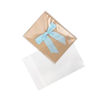 Custom Design Transparent Self-sealing Cellophane Bag Gravure Printing Pantone Clear Self-adhesive Plastic Bag
