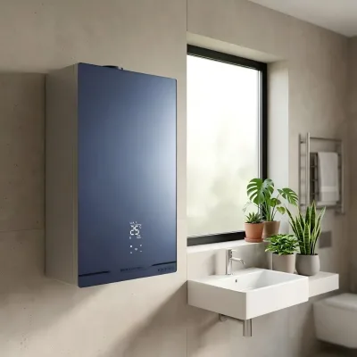 Ultra-Thin Body Instant Tankless Gas Water Heater Wall-Mounted LPG/Natural Gas Outdoor Energy Efficient Class B Space-Saving