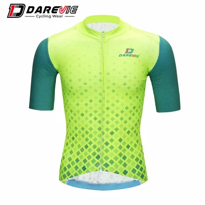 Custom Wholesale Rhombus Breathability Fabric Pro Team Custom bicycle Jerseys Short Sleeves Cycling Jersey