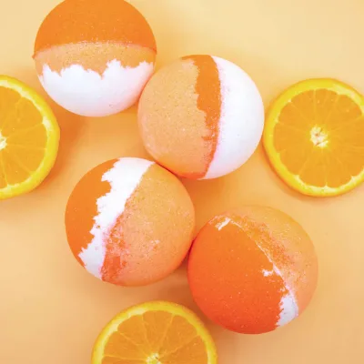 Orange Lemon Rose Relaxing Bath Bombs 100% Natural Ingredients Moisturizer Gift Box Packaging Customized SPA YT Brand 100g for