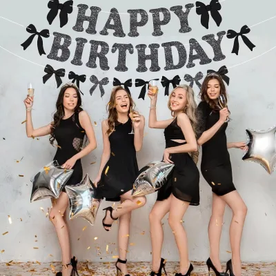 Wholesale Custom Happy Birthday Banner Party Decoration Anniversary Birthday Banner Party Decoration