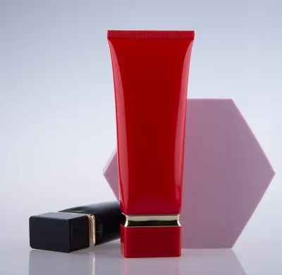 Customized Square Cosmetic Plastic Hose Packaging for Facial Cleanser Hand Cream BB CC Cream Natural Deep Cleaning Oval