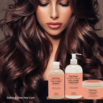 Wholesale Afro Conditioner Keratin Packaging Styling Gift Set Hair and Products Kit Salons Coconut Hair Care Set Packaging