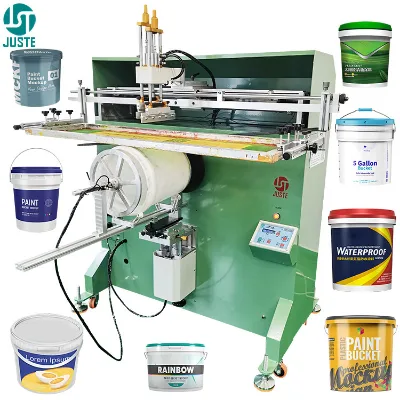 Customize Product Logo Screen Printer Supplier 1 Colour Semi-Automatic Digital Screen Printing Machine for Circular Jerry Cans