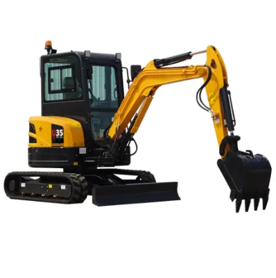 U35 Zero Tail Mini Excavator 3.8ton with 2500mm Boom for Narrow Space Municipal Renovation Garden Work