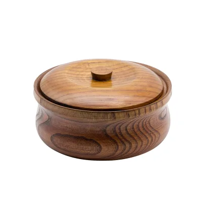 Handcrafted Polished Wooden Bowl Natural Wood Serving Bowl for Home Party Eco-Friendly Classic Latest Budget-Friendly Cost
