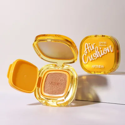 4 Color Moisturizing Air Cushion Foundation SPF45+ Oil Control Long Lasting Full Coverage BB CC Cream Private Label With Refill