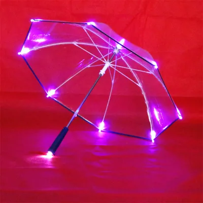 High Quality Colorful Luminous Umbrellas Led Lighting,bubble Dome Oversized Transparent Custom clear Umbrellas/
