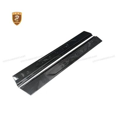 Dry Carbon Fiber Car Interior Trim Door Sill Pedals for Lamborghini Aventador LP700 LP720 LP750 Welcome Plate