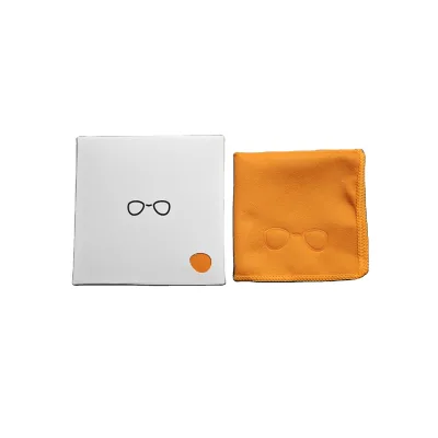 Custom Embossing Logo Round Edge Eyeglasses Eye Glasses Cleaning Cloth Embossed Microfiber Sunglass Cleaning Cloth