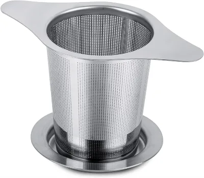 Bambus 304 Stainless Steel Food Grade Hot Sale Green Black Tea Infuser Silver Color Tea Strainer Infuser With Logo for Matcha