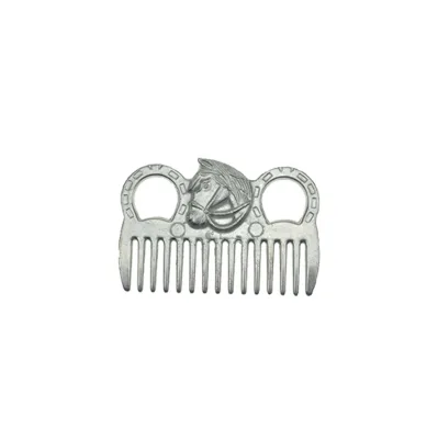 Horse Comb Mane/Tail Braid Aid Braiding Comb Horse Head Aluminum Mane Body Comb