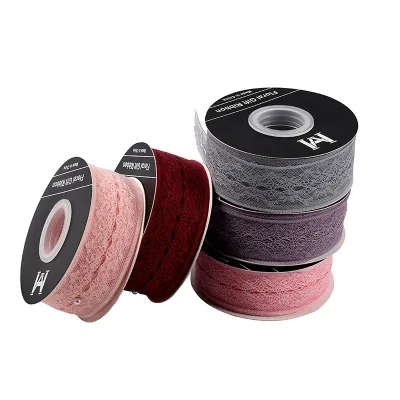 Flower Packaging Lace Ribbon 4cm 25 Yards Gift Packaging Ribbon Bouquet Bow Bud Ribbon