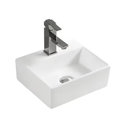 White Single Porcelain Hotel Restaurant Luxury Ceramic Washbasin Bathroom Vanity Wash Basin Bathroom Sinks