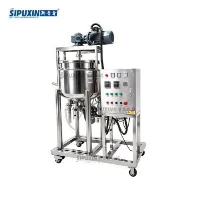 New Arrival 100L Movable Electric Heating Mixing Tank With Bottom Homogenizer for Shampoo Body Wash Liquid Soap Making