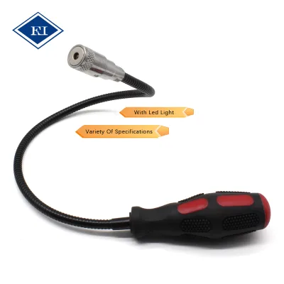 Flexible 5LB Magnetic Pick up Tools Magnet Spring Pick up Tool With Led Light