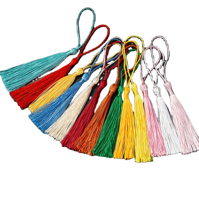 Mutil Colour Tassel Fringe Trim High Quality 8cm Silk Tassels for Jewelry Rayon Fringe Tassel Silk Decoration