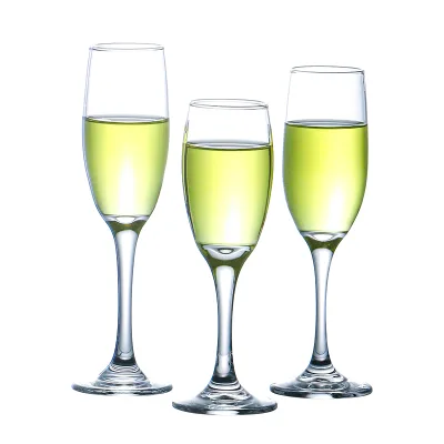 High Quality Champagne Flutes Luxury Classic Design Transparent Champagne Glasses for Wedding Party Bar Home