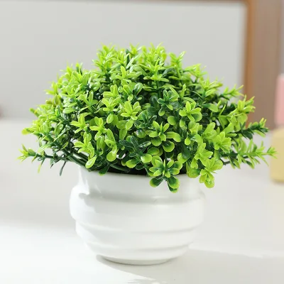 Milan Artificial Potted Plants Plastic UV Resistant Realistic Home Garden Decor