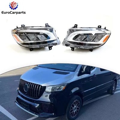 Sprinter Headlights Low Upgrade to High Version LED Head Lamp Auto Front Headlights Car Exterior Lighting System Accessory