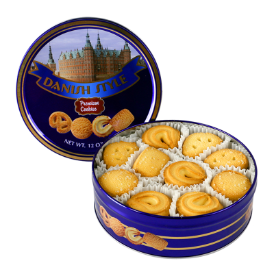 340g China Sweet Cookies Factory Italian Customized Shortbread Cookies Turkish Butter Cookies