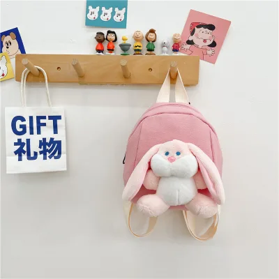 best selling cute children's bag for girls going out, trendy bunny doll backpack, mini cute cartoon casual bag