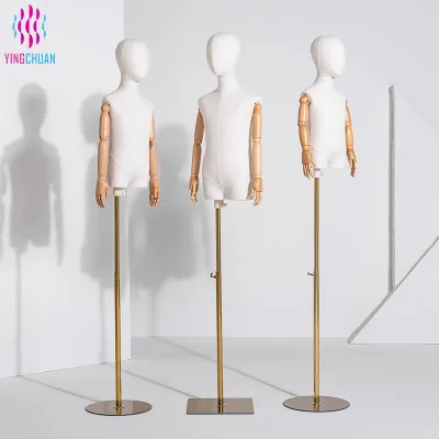 Hot Selling Simple Mannequin Factory Customization Modelo De Meio Corpo De Menino Shop Manufacturers Body Boy Mannequin