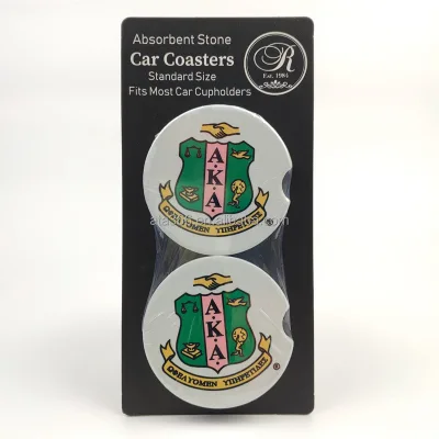 5 Customized Package Absorbent Car Coasters Sublimation Blank Coaster Ceramic Ceramic coaster Sublimation Blank