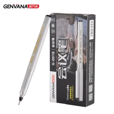 Genvana Plastic Red 0.5mm Gel Pen for Office Conference Meeting Signature OEM Bulk Supply