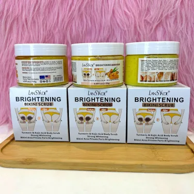 150g Turmeric Scrub Bikini Body Bath Salt Herbal and Vitamin C for Face Brightening OEM Supply Available Body Bath Salt