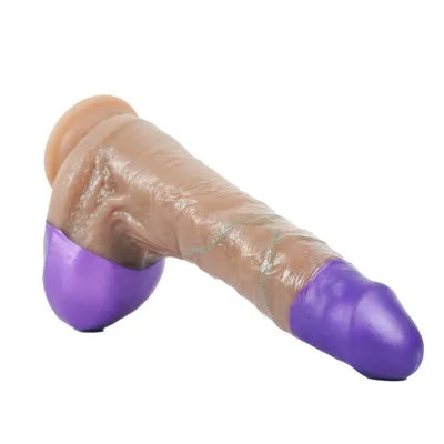 Wholesale 8.3in Liquid Silicone Dildo Realistic Feel Waterproof Eco-Friendly Soft CE Certified Color Box Packaging Sex Toy for