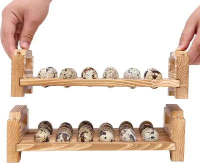 Customizable Wooden Egg Holder for Farm Kitchen and Market Use Kitchenware Eggs Tray for Keed Egg Safe