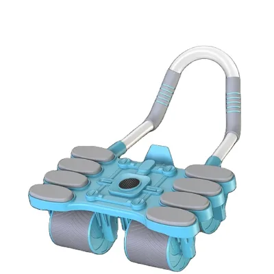 Men's Women's Four-Wheel Abdominal Fitness Roller Wheels ABS Muscle Fitness Exercise for Belly Reduction Directly Supplied