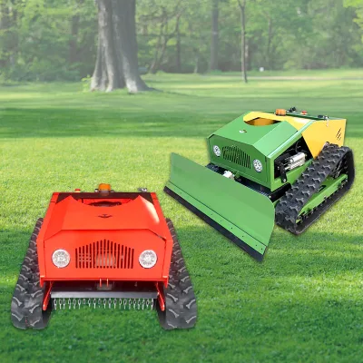 CE Approved Environmental Gasoline Engine Large Capacity Lawn Mower Cutterhead Adjustment Remote-controlled Lifting Lawn Mower