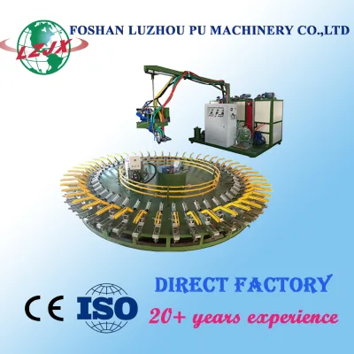 Banana Type PU Leather Shoe Manufacturing Machine Footwear PU Injection Machine