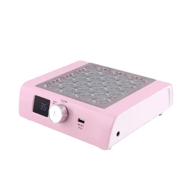 Newest Unique Design Cordless Rechargeable 85W High Power Brushless Motor 3500 RPM Portable Nail Dust Collector