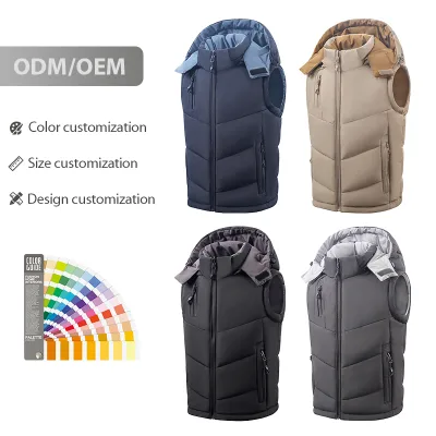 Chaleco Acolchado Para Ninos Resistente Al Viento Con Logotipo Personalizado Comodo Venta Al Por Mayor Color Negro L5008