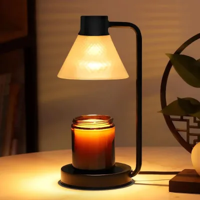 Candle Warmer Lamp with Timer Dimmable, Wax Warmer Lamp for Jar Candles with 2 Bulbs
