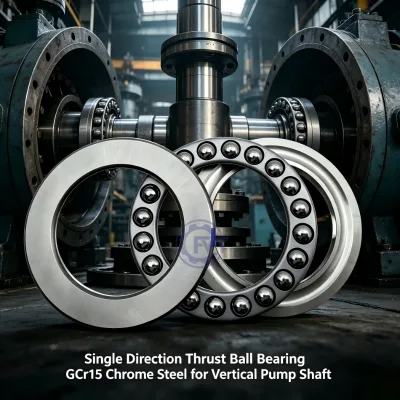 51100 Thrust Ball Bearing 10x24x9mm Single Direction Chrome Steel for Vertical Pump Shaft