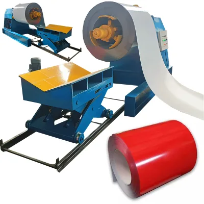 Metal Roof Roll Former Decoiler Machine 20 Ton Steel Sheet Coil Decoil Decoiler 5t Machine Steel
