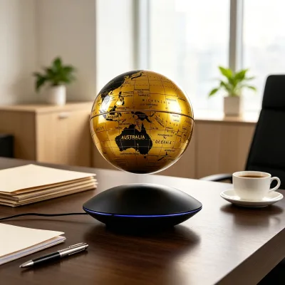 Anti Gravity Magnetic Floating Levitating World Globe 360° Rotate Floating Globe Lamp Home Ornament