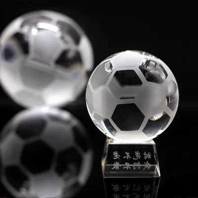 MH-SJ055 Crystal Soccer Ball with clear Stand