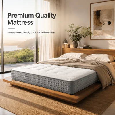 Mattress Manufacturer Direct Wholesale Foam Mattress Ergonomic Breathable Airflow for Deep Sleep Home Bedroom Furniture Supply