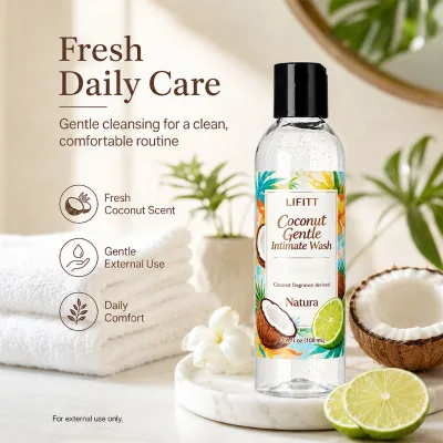 OEM Coconut Essence Gentle External Daily Use Powder Bikini Whitening Intimate Wash Nourishing Cleanser Yoni Wash